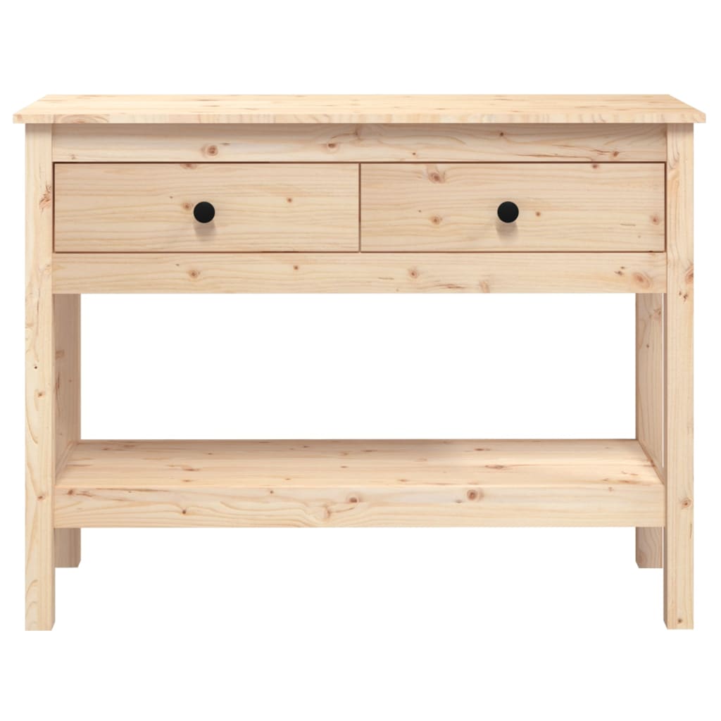 Mesa consola 100x35x75 cm madeira de pinho maciço