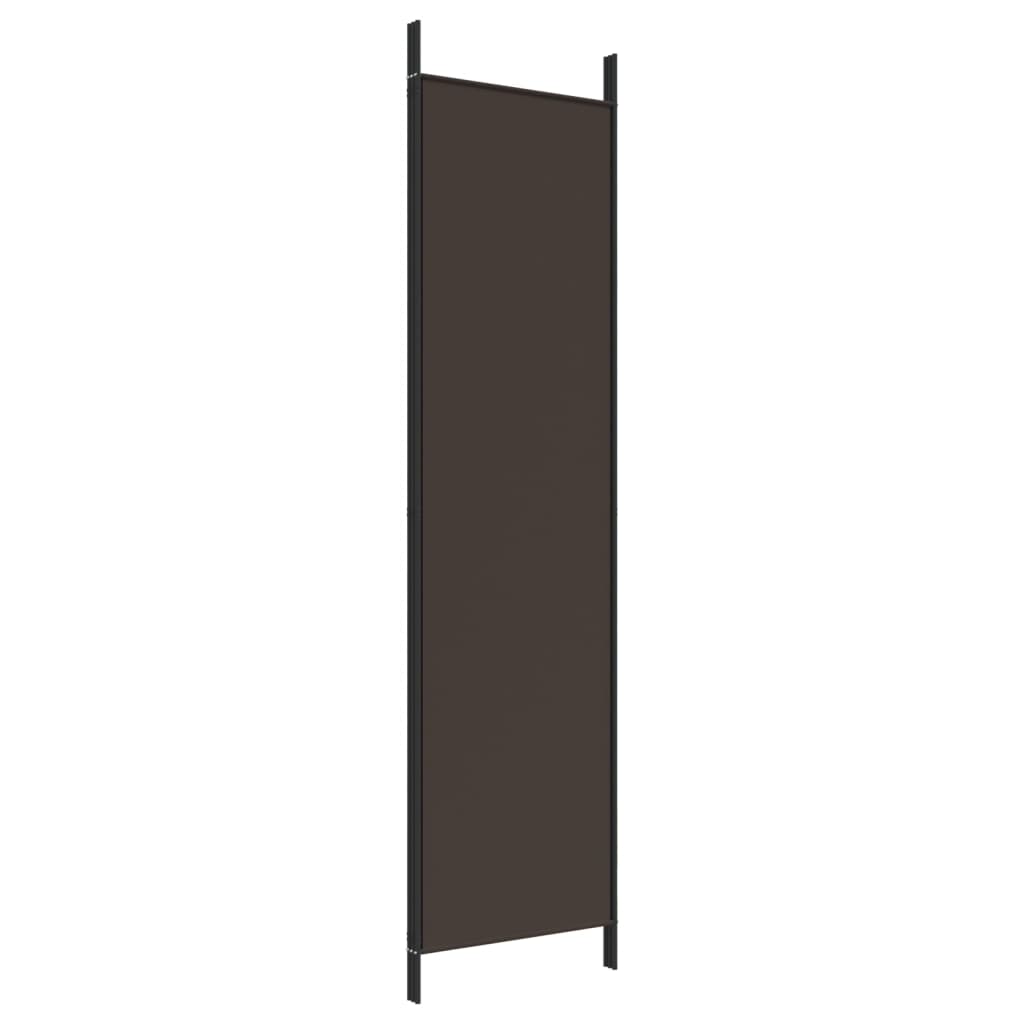 Biombo/divisória com 3 painéis 150x200 cm tecido castanho