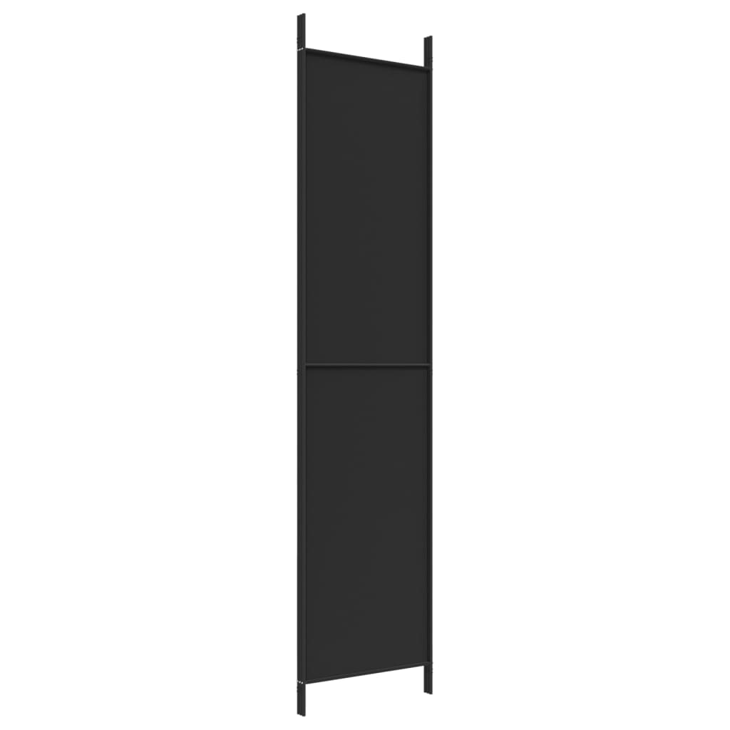 Biombo/divisória com 3 painéis 150x220 cm tecido preto