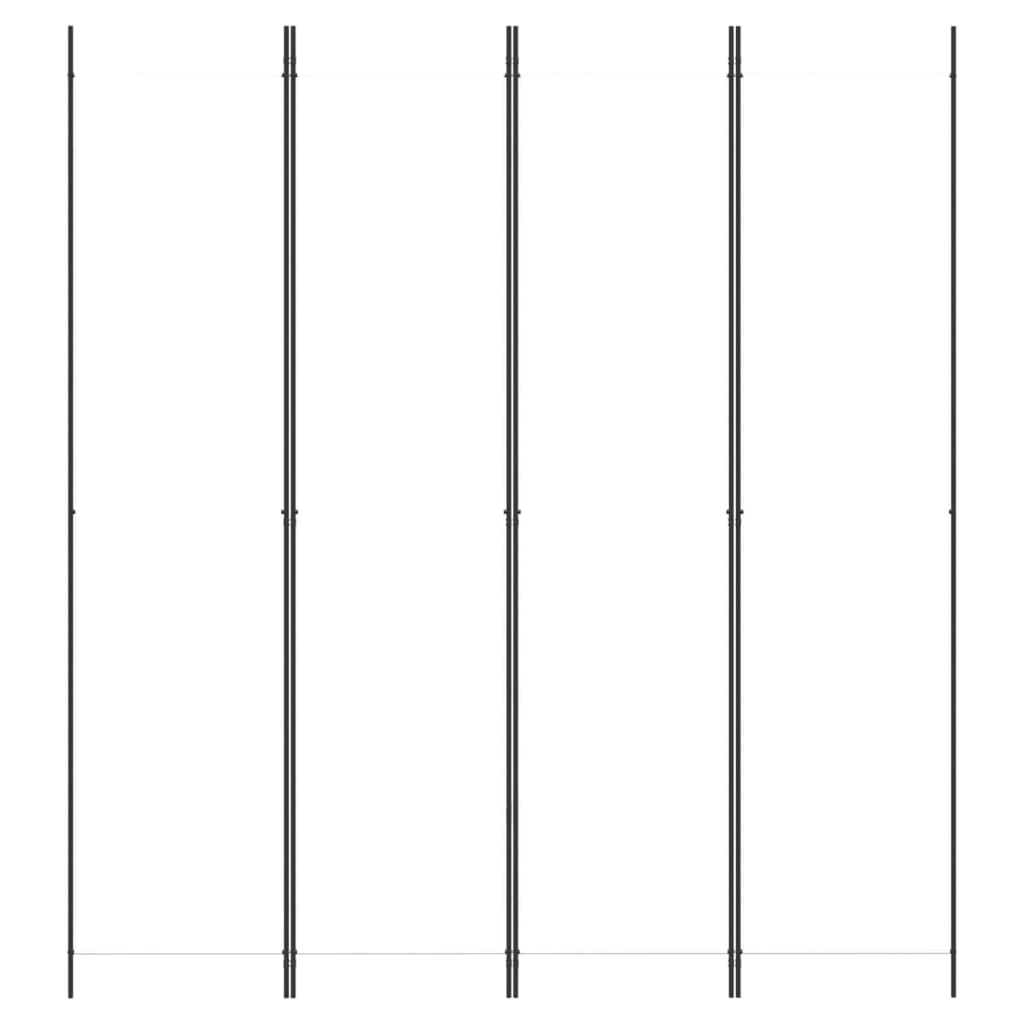 Divisória/biombo com 4 painéis 200x220 cm tecido branco