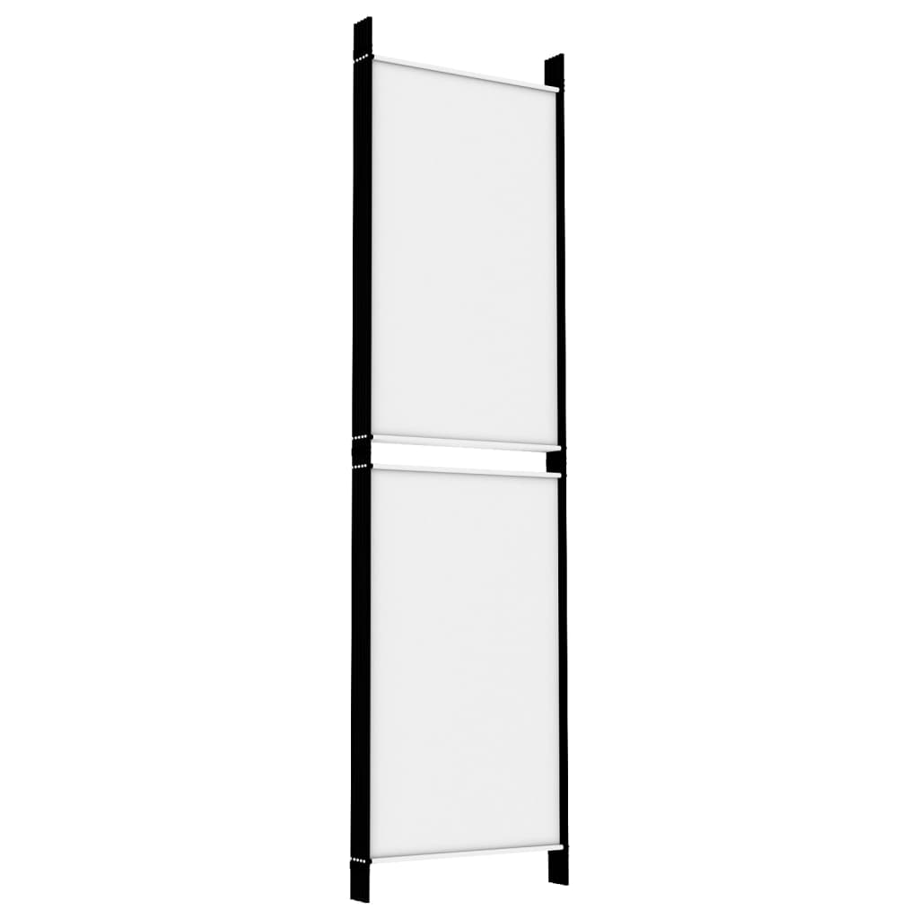 Biombo/divisória com 5 painéis 250x180 cm tecido branco