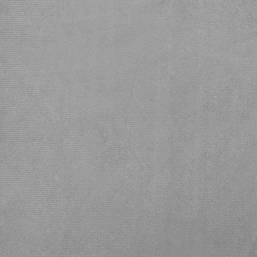 Cama para cães 95x55x30 cm veludo cinzento-claro