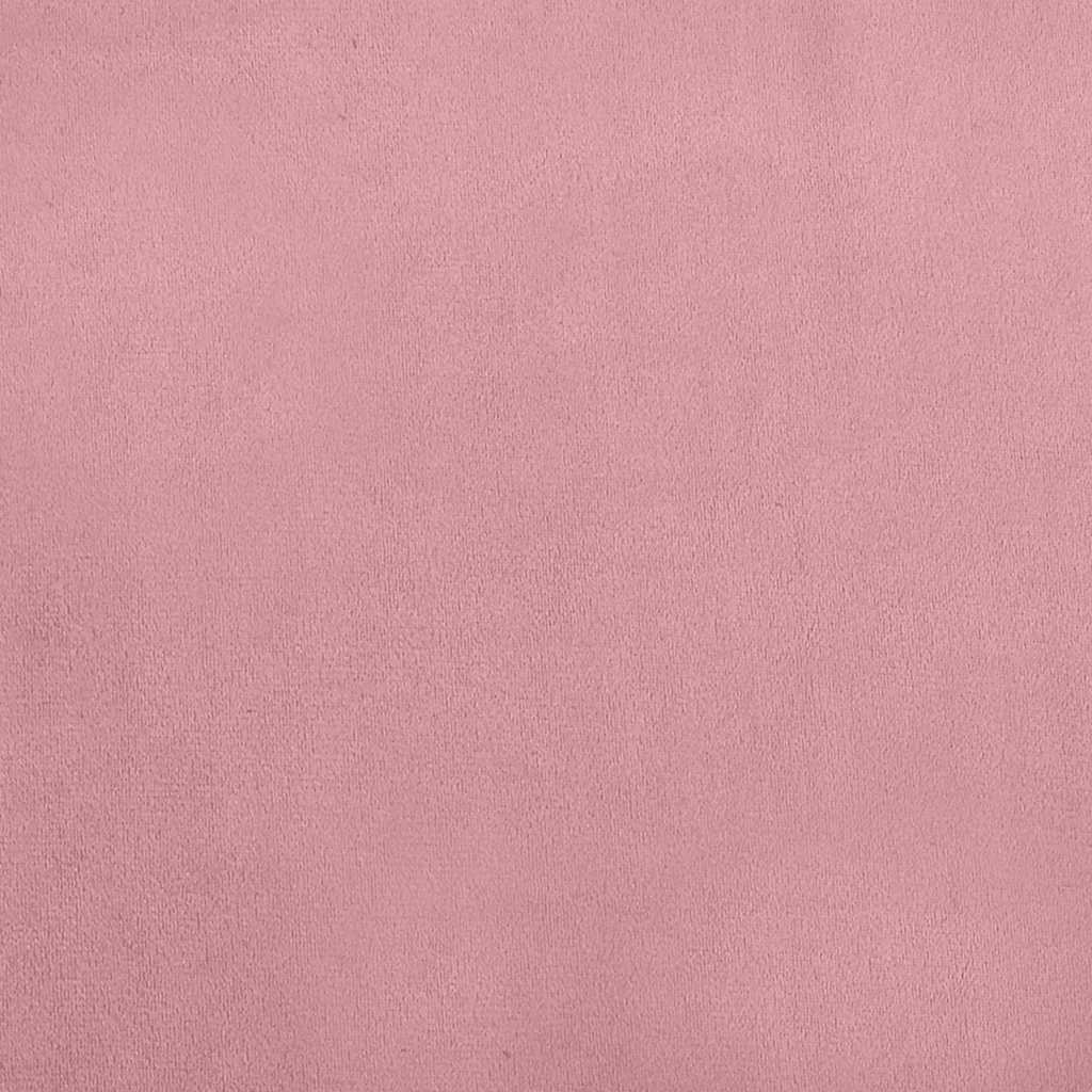 Cama para cães 95x55x30 cm veludo rosa