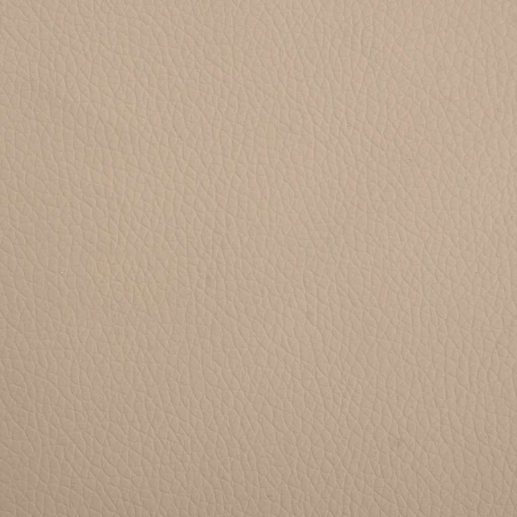Cama para cães 70x45x30 cm couro artificial cappuccino