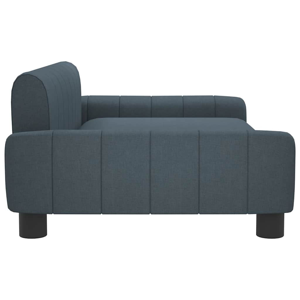 Cama para cães 90x53x30 cm tecido cinzento-escuro