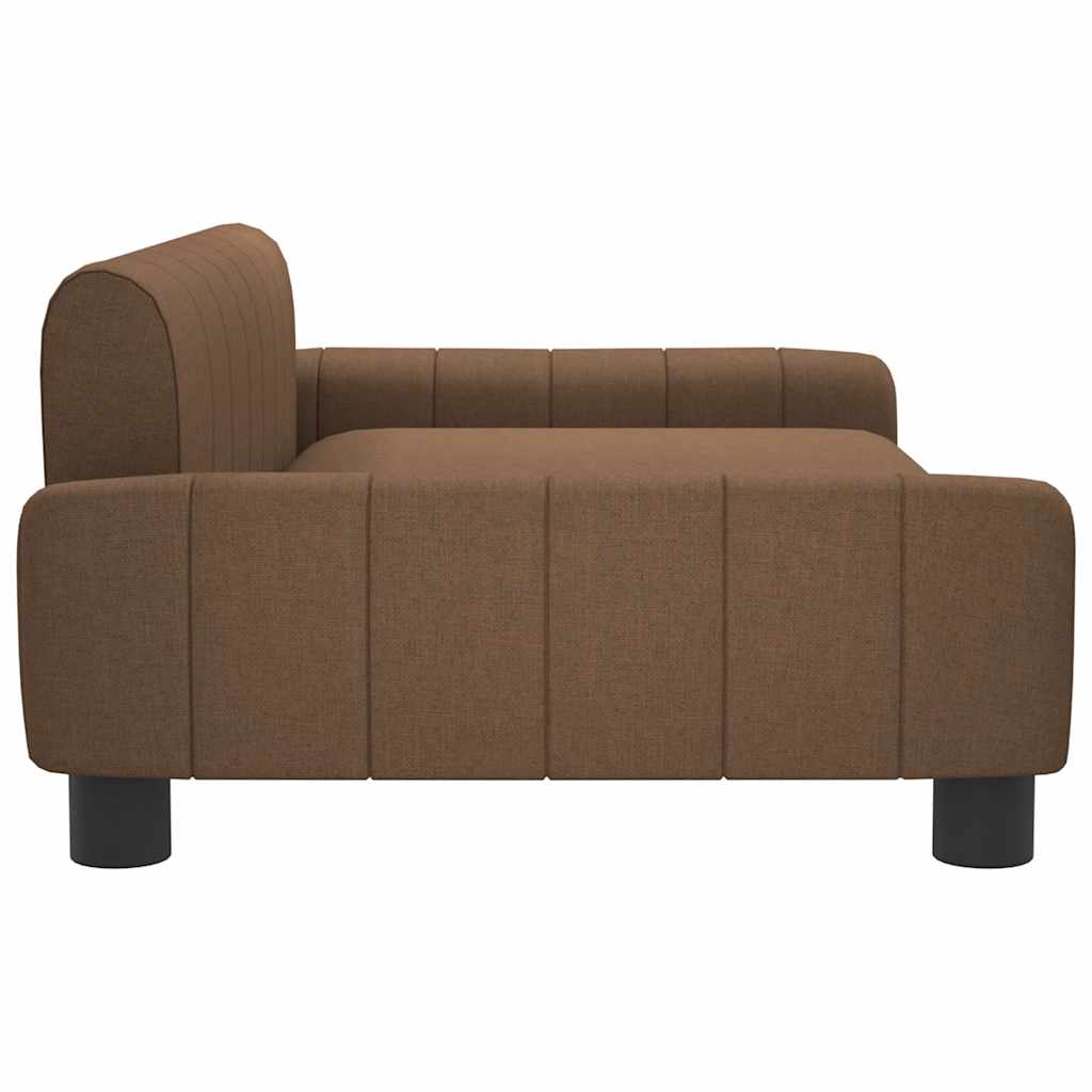 Cama para cães 90x53x30 cm tecido castanho