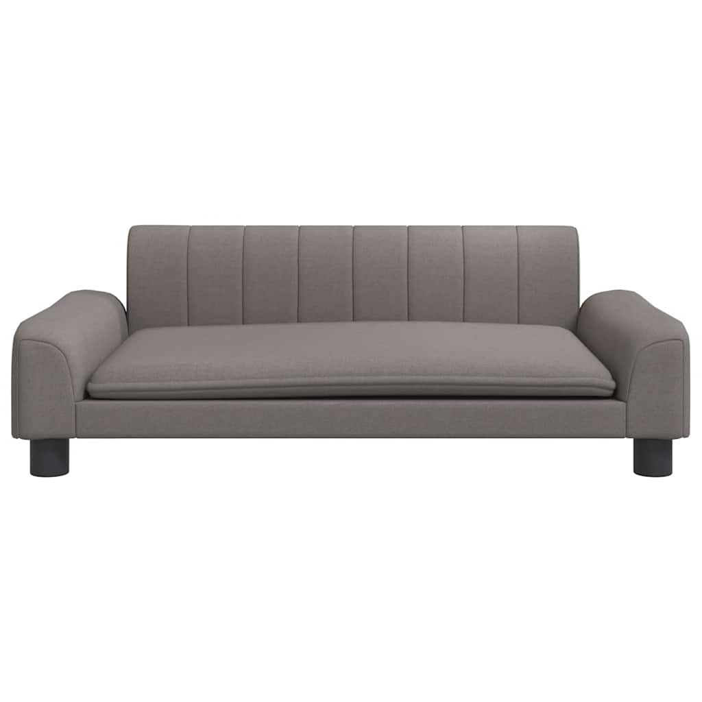 Cama para cães 90x53x30 cm tecido cinzento-acastanhado