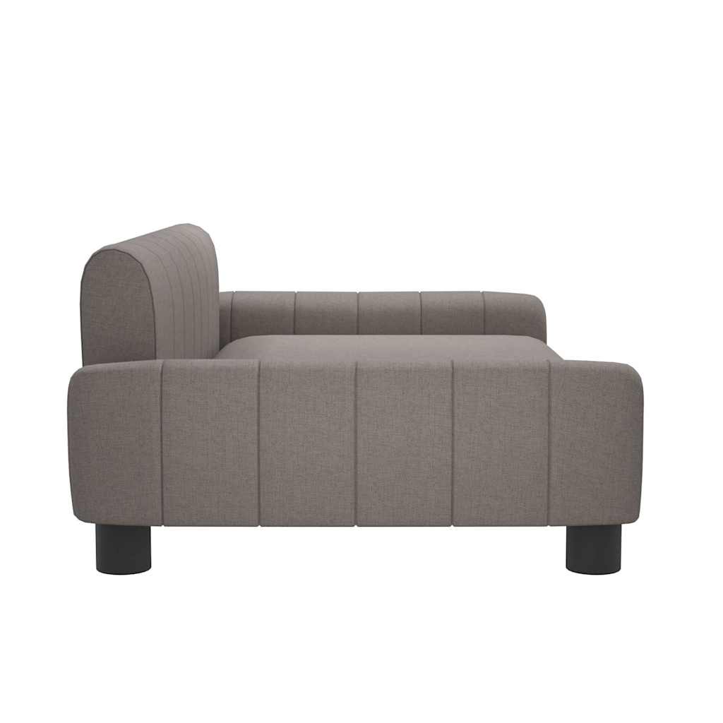 Cama para cães 90x53x30 cm tecido cinzento-acastanhado