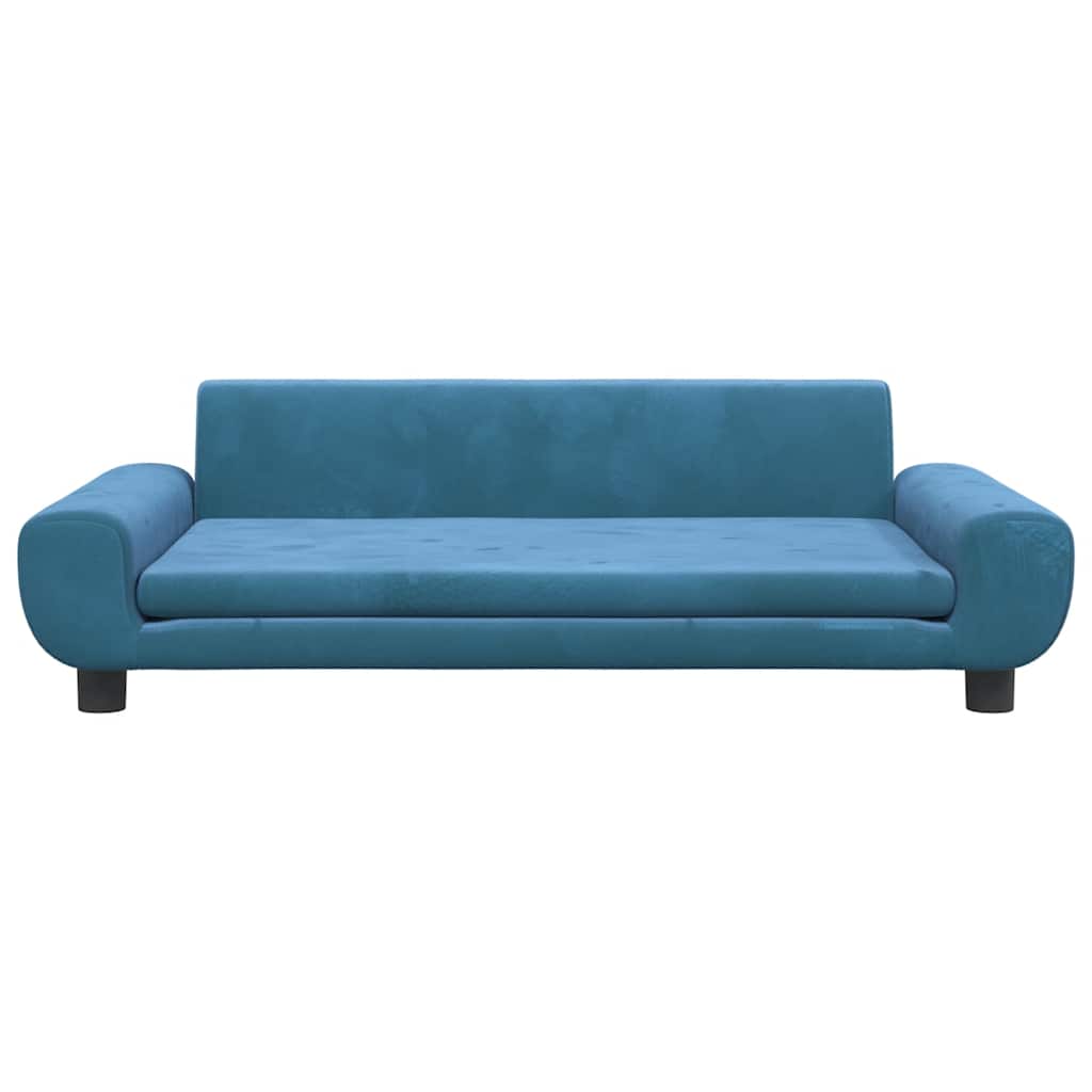Cama para cães 100x54x33 cm veludo azul