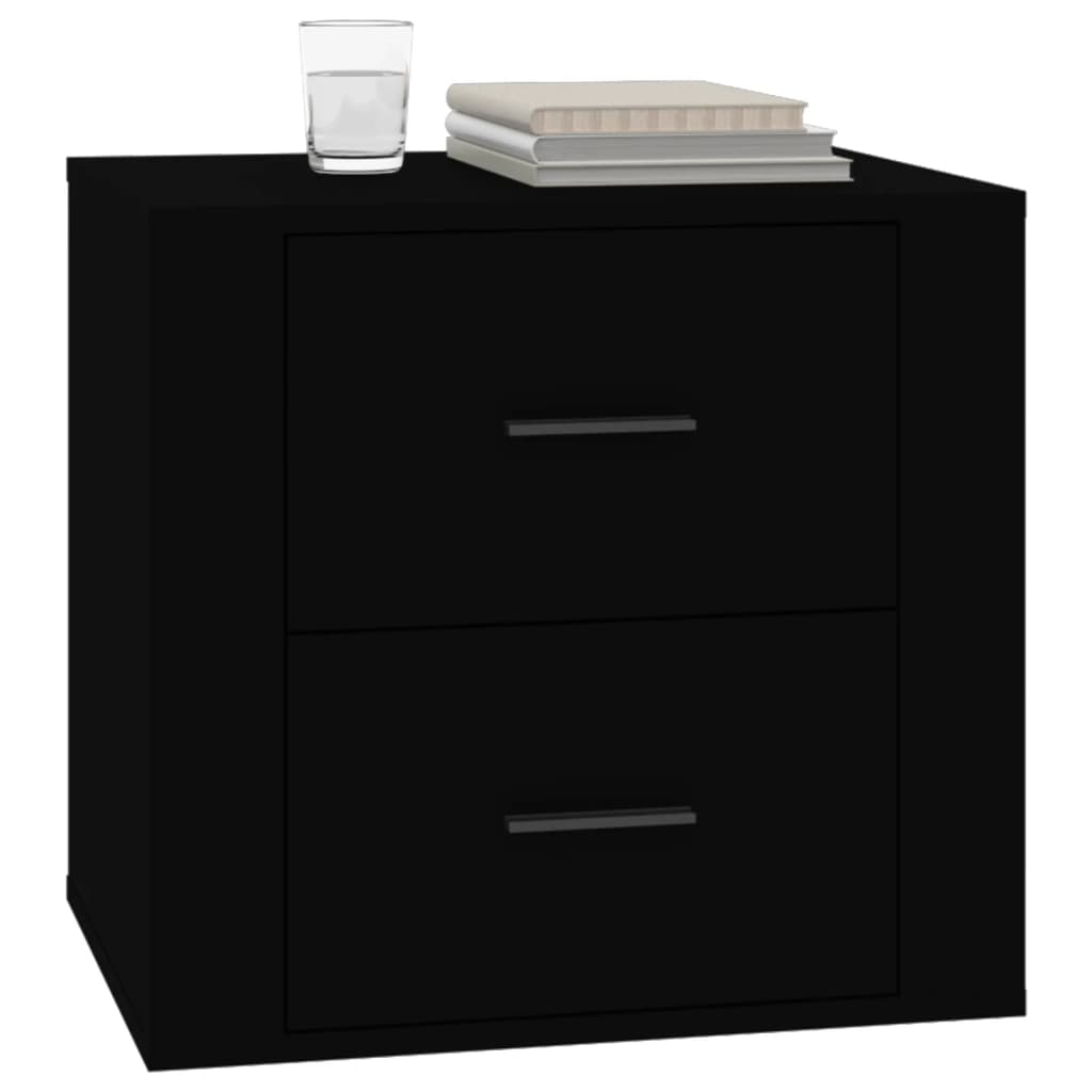 Mesa de cabeceira 50x39x47 cm preto