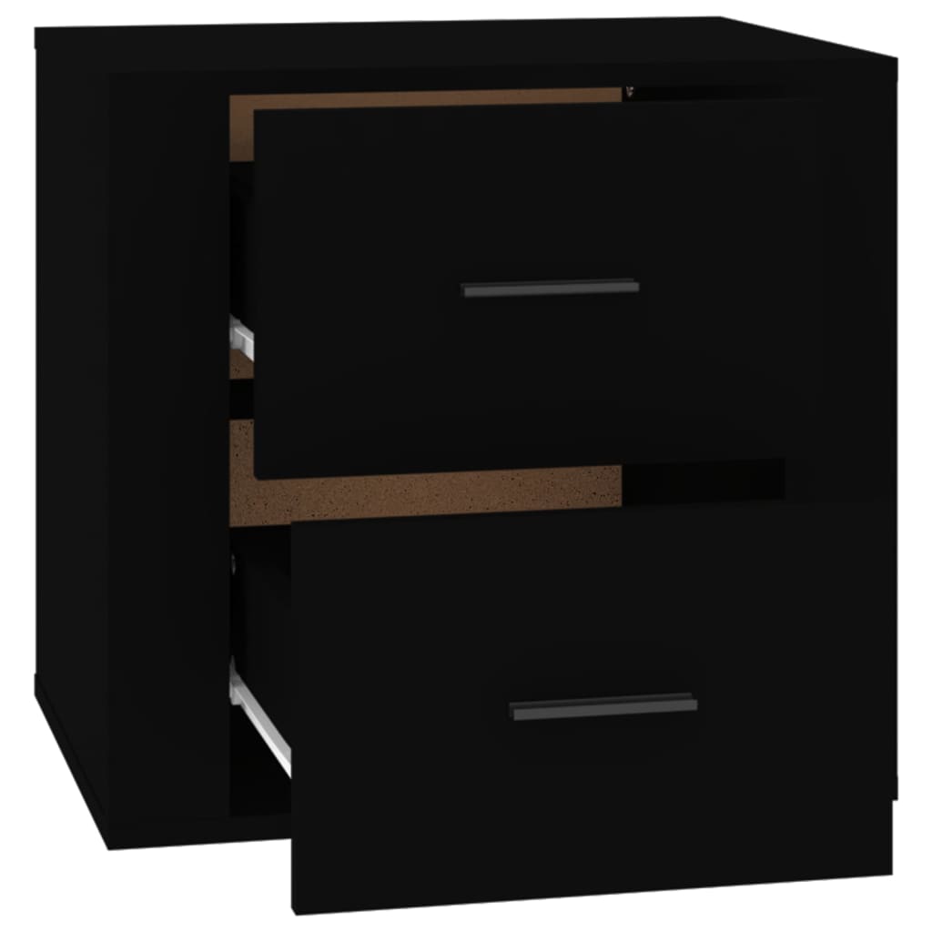 Mesa de cabeceira 50x39x47 cm preto