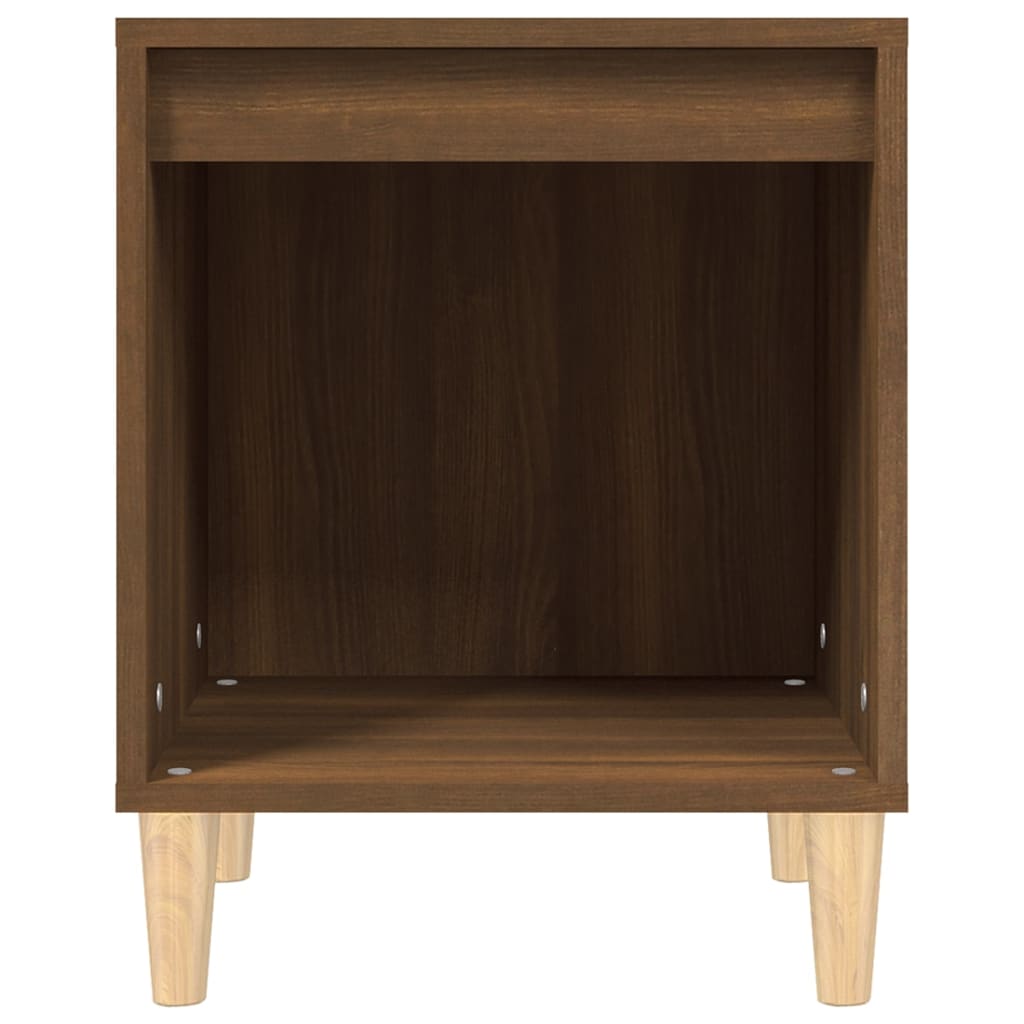 Mesa de cabeceira 40x35x50 cm cor carvalho castanho