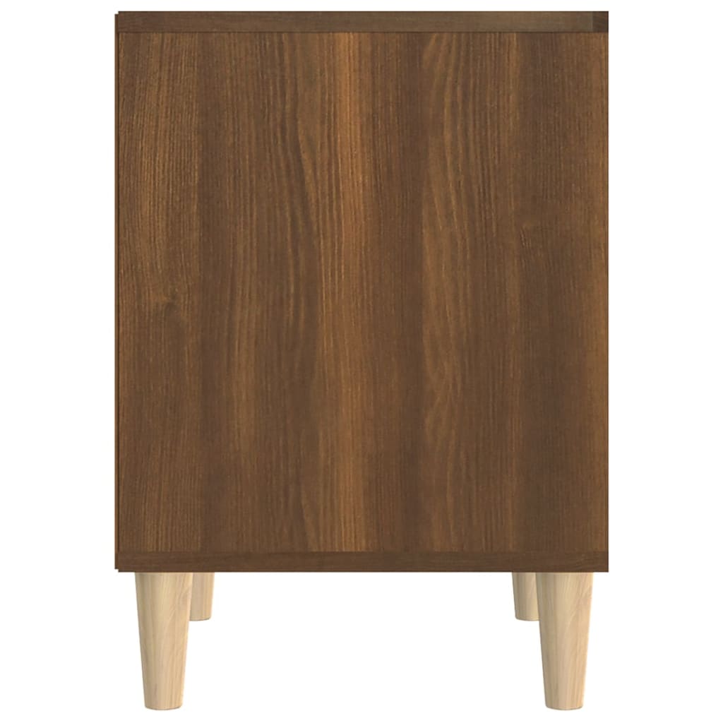Mesa de cabeceira 40x35x50 cm cor carvalho castanho