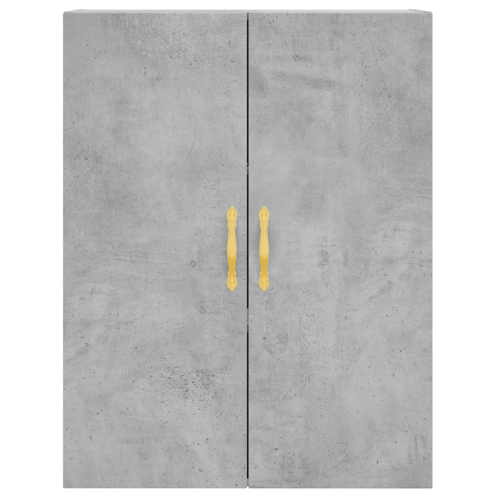 Armários de parede 2 pcs 69,5x34x90 cm cinzento cimento