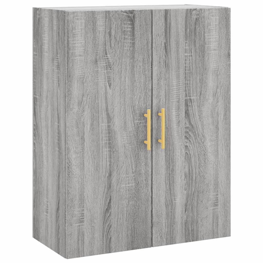 Armários de parede 2 pcs 69,5x34x90 cm cinzento sonoma