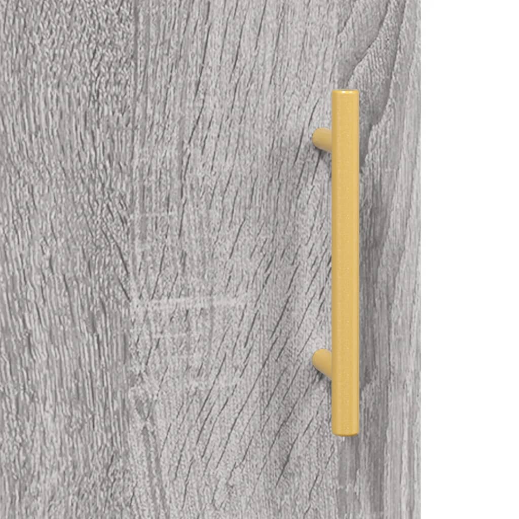 Armários de parede 2 pcs 69,5x34x90 cm cinzento sonoma