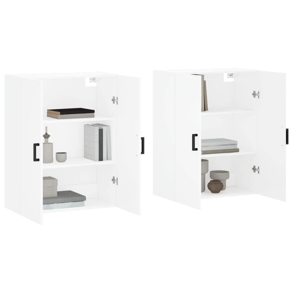 Armários de parede 2 pcs 69,5x34x90 cm branco