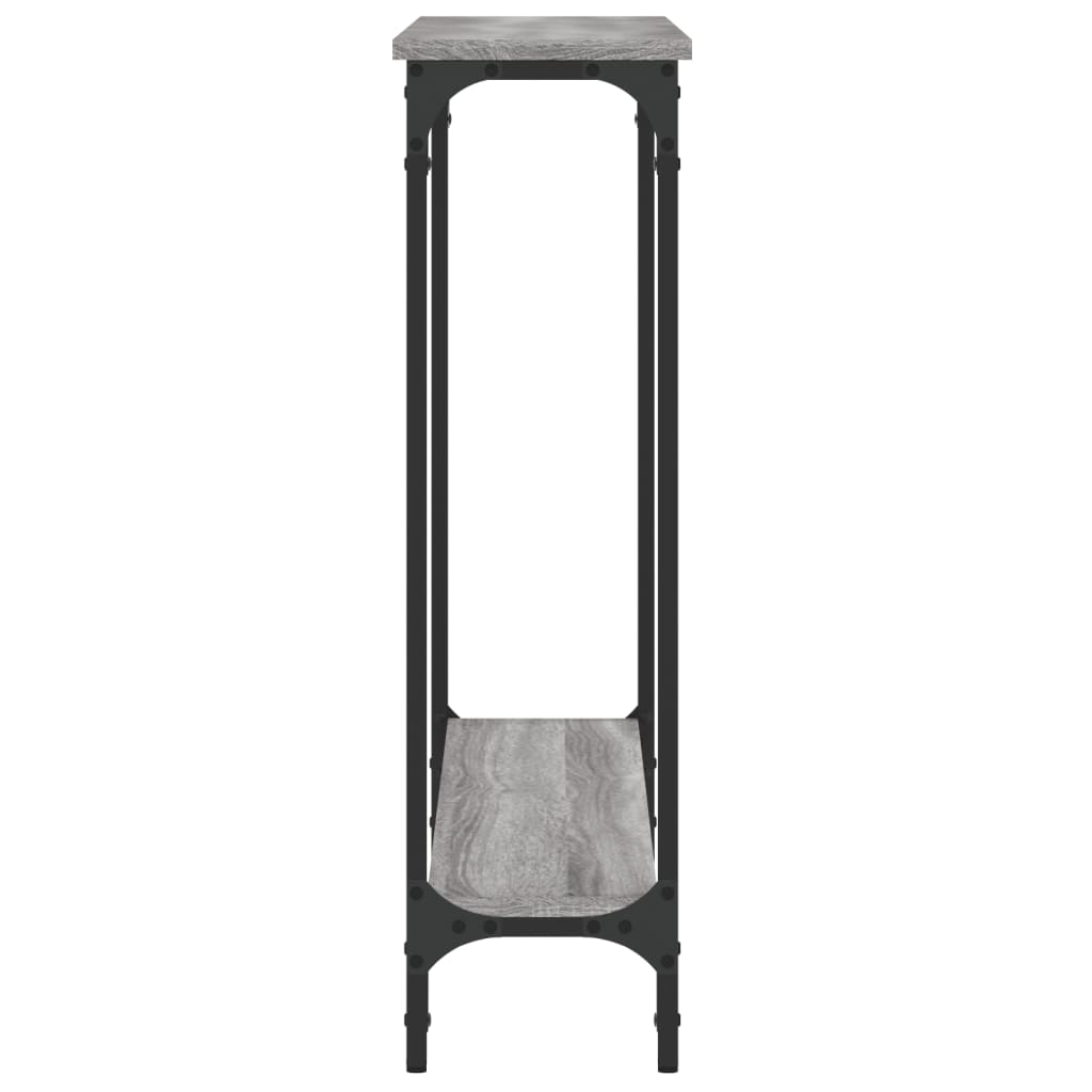 Mesa consola 100x22,5x75cm derivados de madeira cinzento sonoma