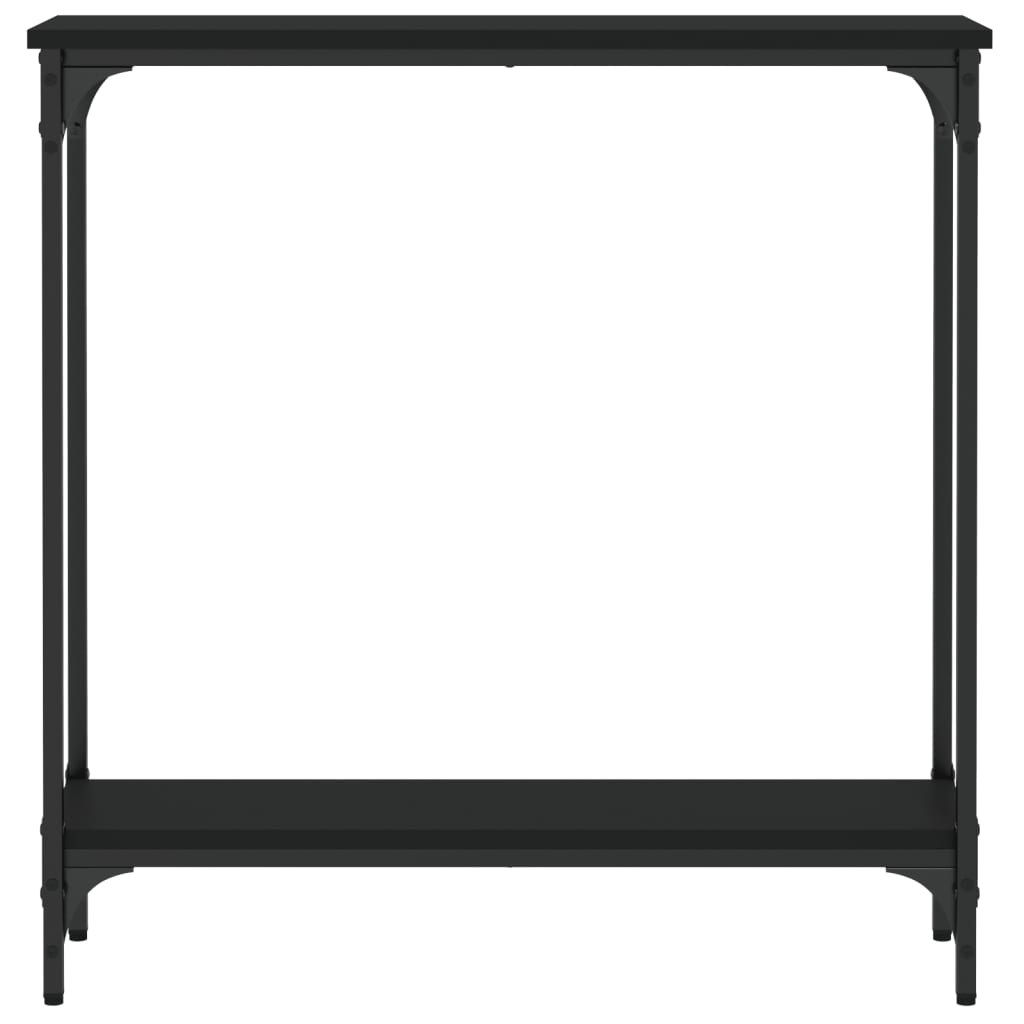 Mesa consola 75x22,5x75 cm derivados de madeira preto