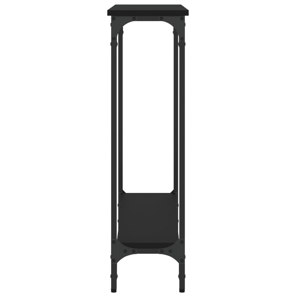 Mesa consola 75x22,5x75 cm derivados de madeira preto