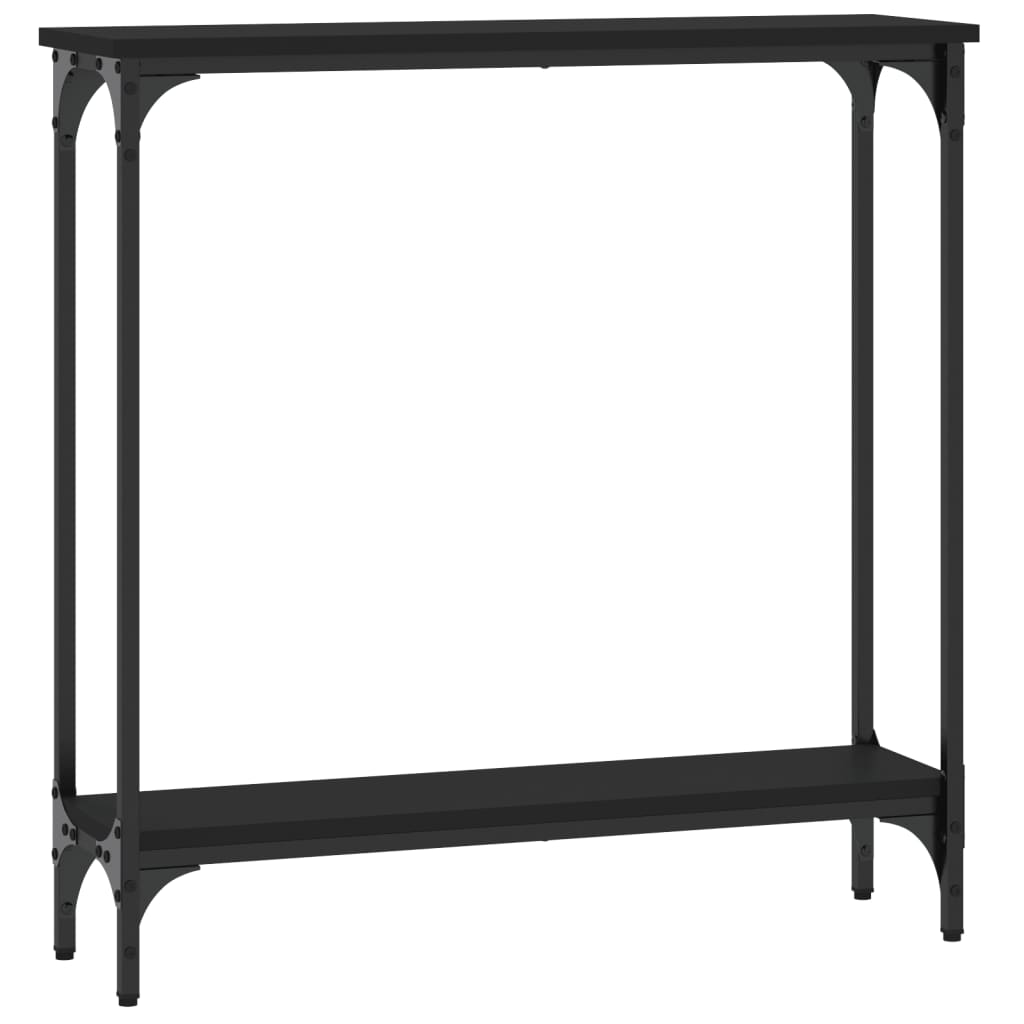 Mesa consola 75x22,5x75 cm derivados de madeira preto