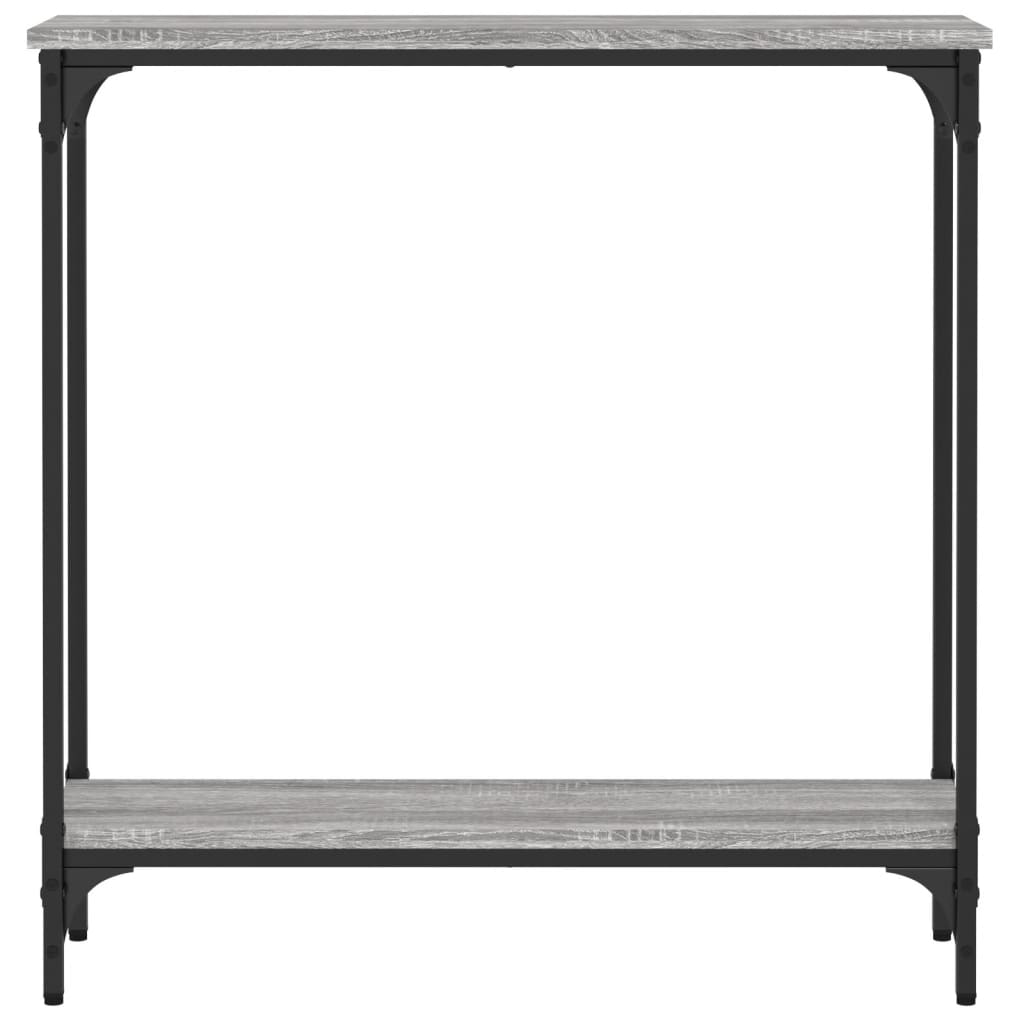 Mesa consola 75x22,5x75 cm derivados de madeira cinzento sonoma