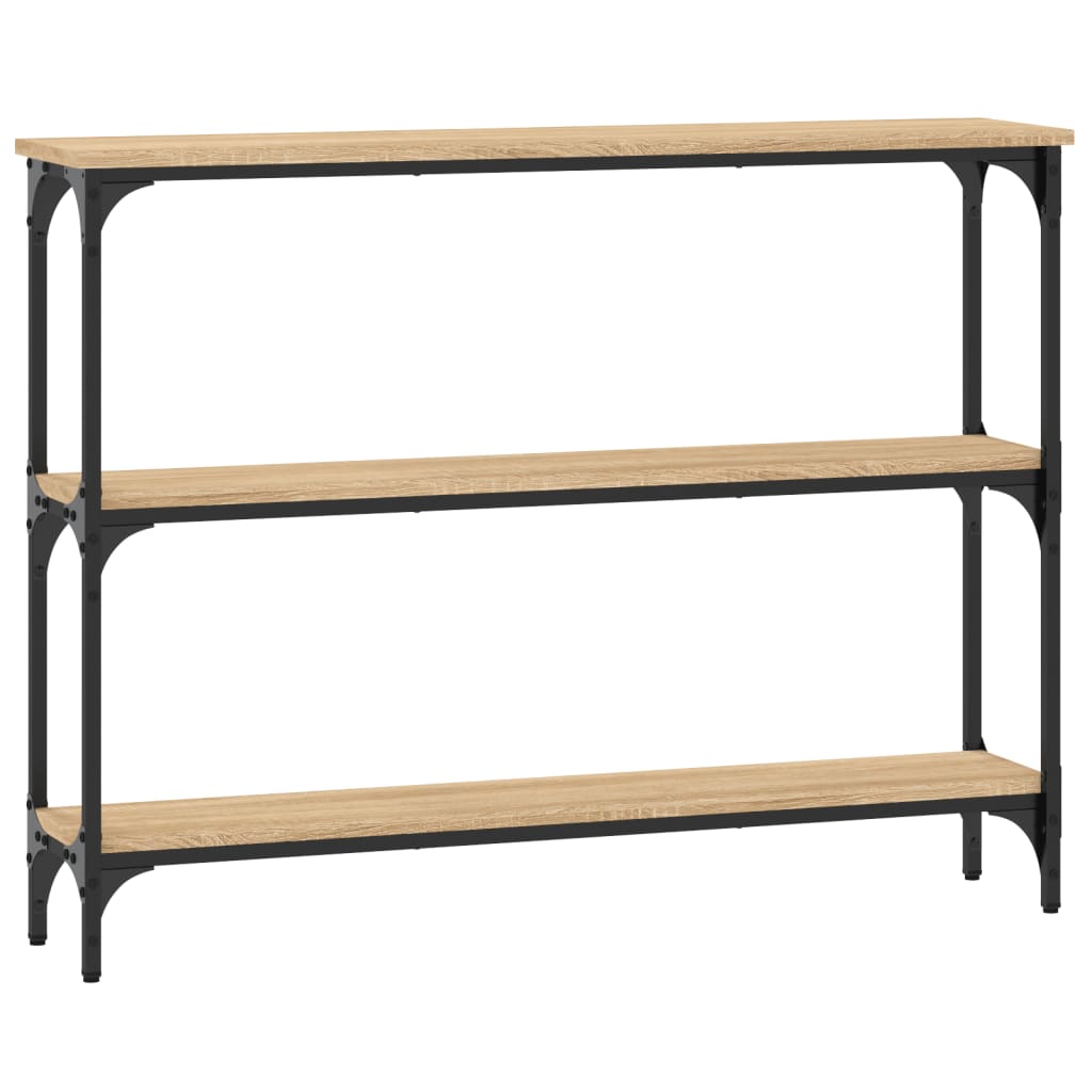 Mesa consola 100x22,5x75cm derivados de madeira carvalho sonoma