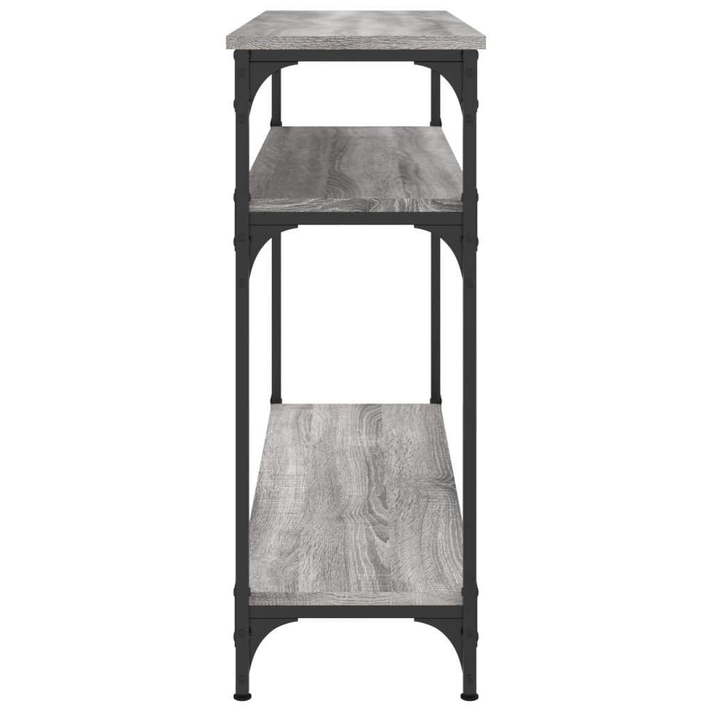 Mesa consola 100x29x75 cm derivados de madeira cinzento sonoma
