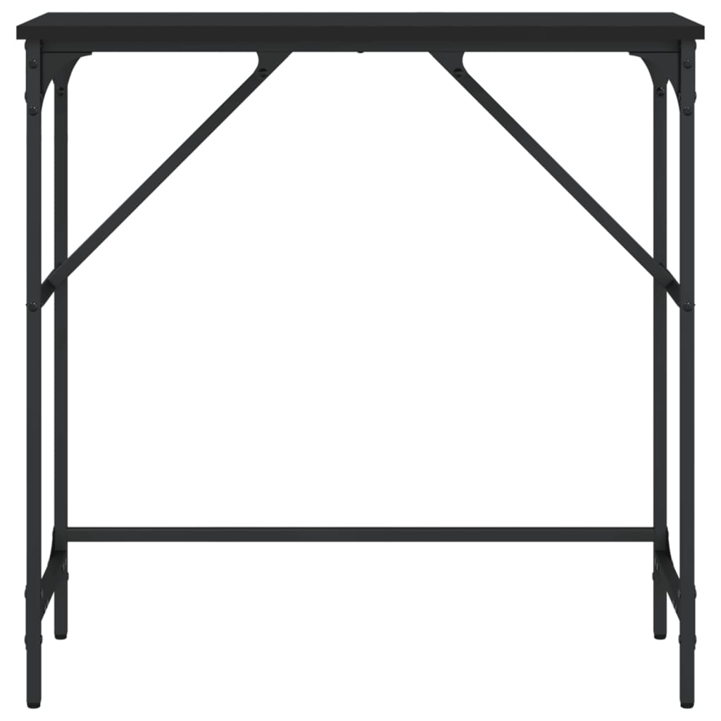 Mesa consola 75x32x75 cm derivados de madeira preto