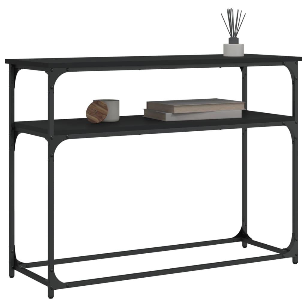 Mesa consola 100x35,5x75 cm derivados de madeira preto