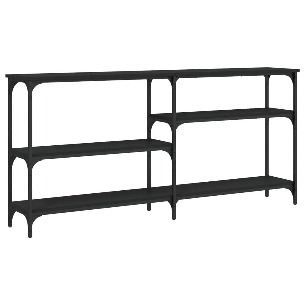 Mesa consola 160x29x75 cm derivados de madeira preto