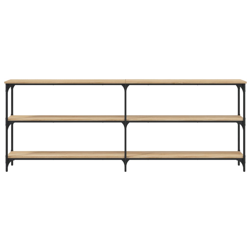 Mesa consola 200x29x75 cm derivados de madeira carvalho sonoma