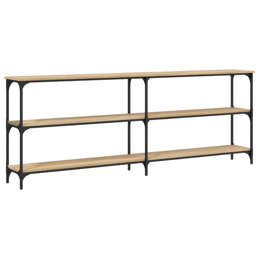 Mesa consola 200x29x75 cm derivados de madeira carvalho sonoma