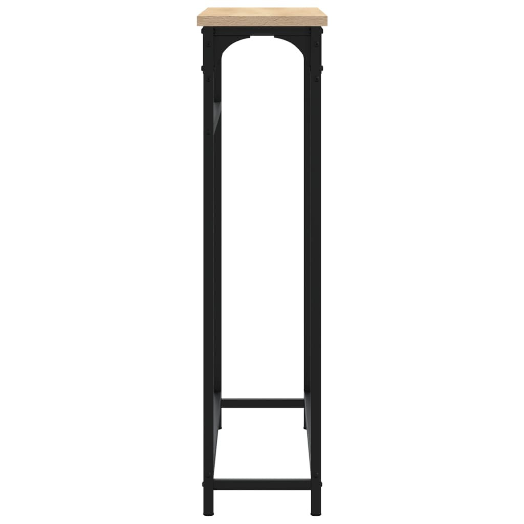 Mesa consola 75x19,5x75 cm derivados de madeira carvalho sonoma