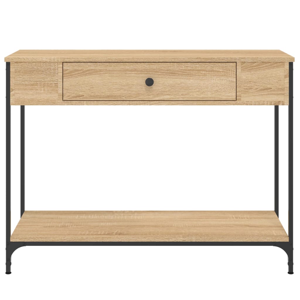 Mesa consola 100x34,5x75cm derivados de madeira carvalho sonoma