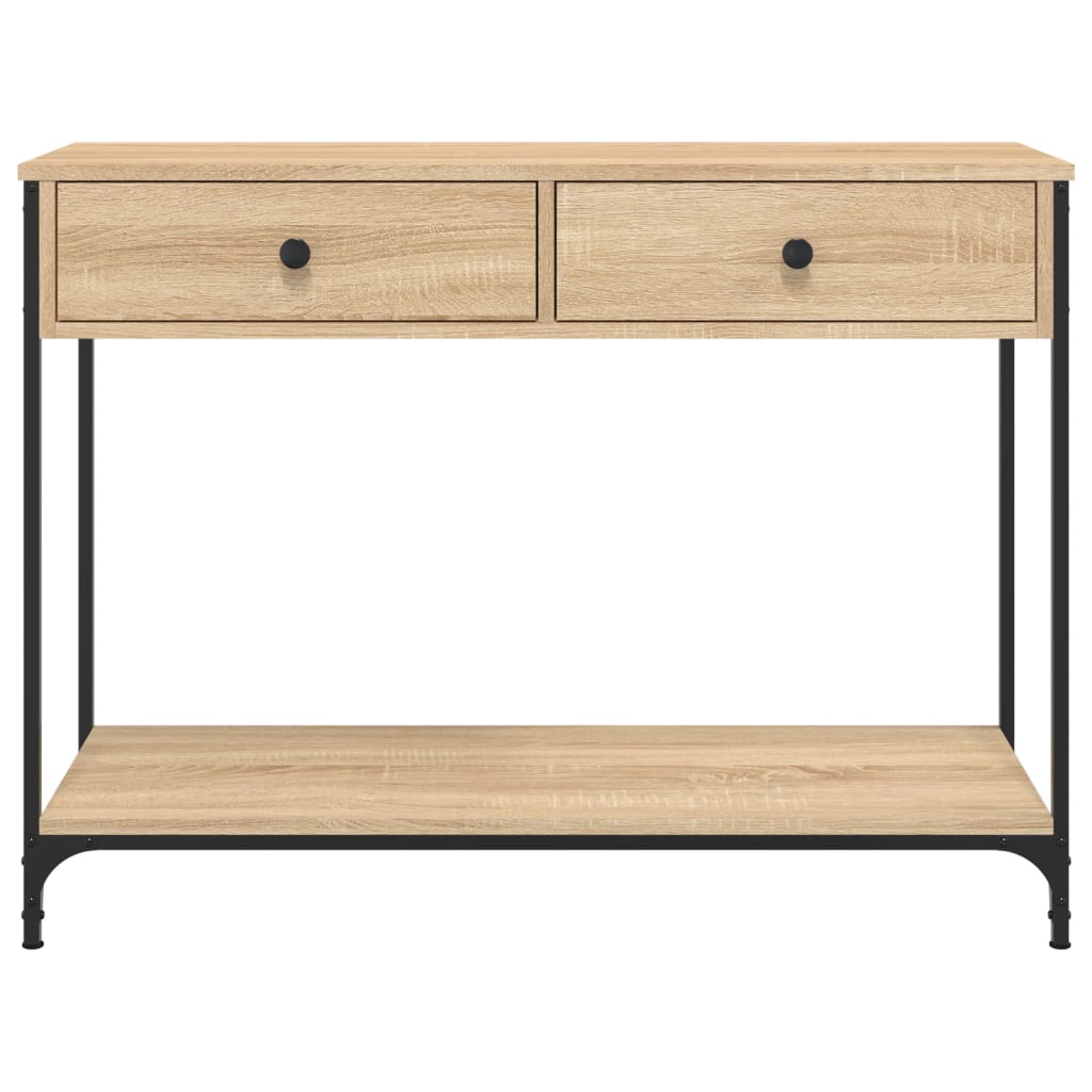 Mesa consola 100x34,5x75cm derivados de madeira carvalho sonoma
