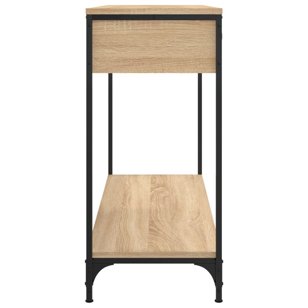 Mesa consola 100x34,5x75cm derivados de madeira carvalho sonoma