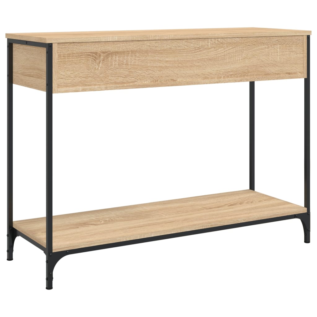 Mesa consola 100x34,5x75cm derivados de madeira carvalho sonoma