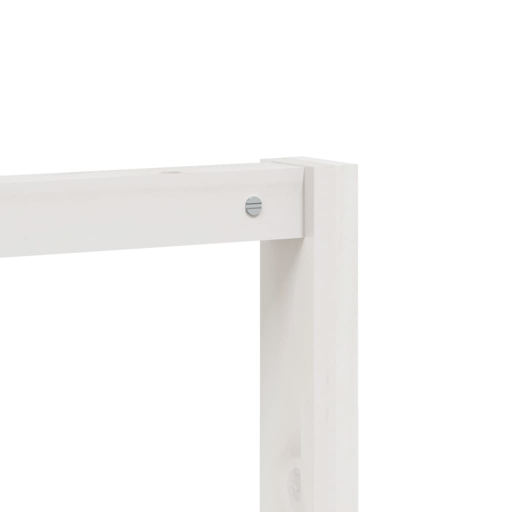 Conjunto de Entrada - Bengaleiro e Sapateira -  113x40x157,5 cm - Pinho Maciço - Branco