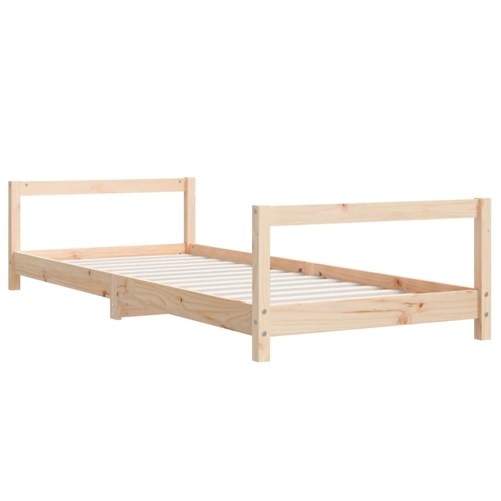 Estrutura de cama infantil 80x200 cm madeira de pinho maciça
