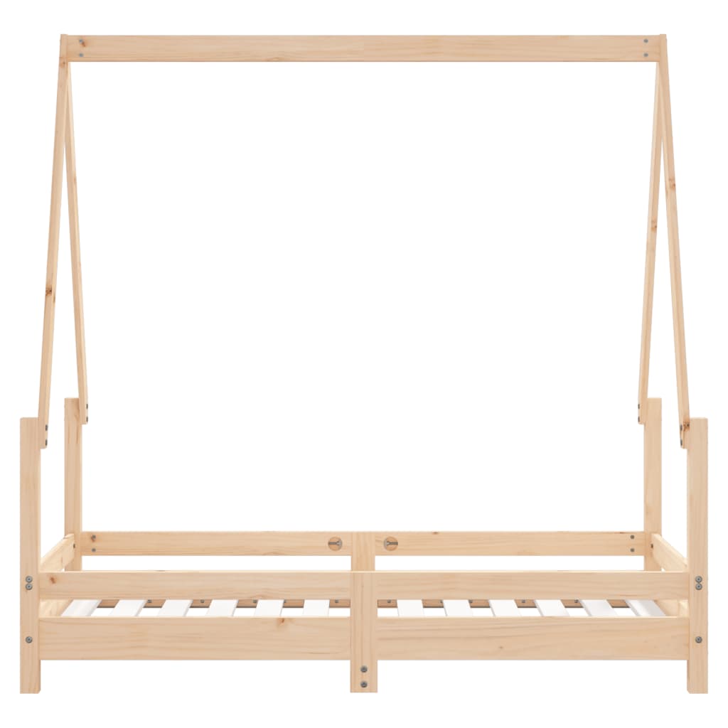 Estrutura de cama infantil 70x140 cm pinho maciço