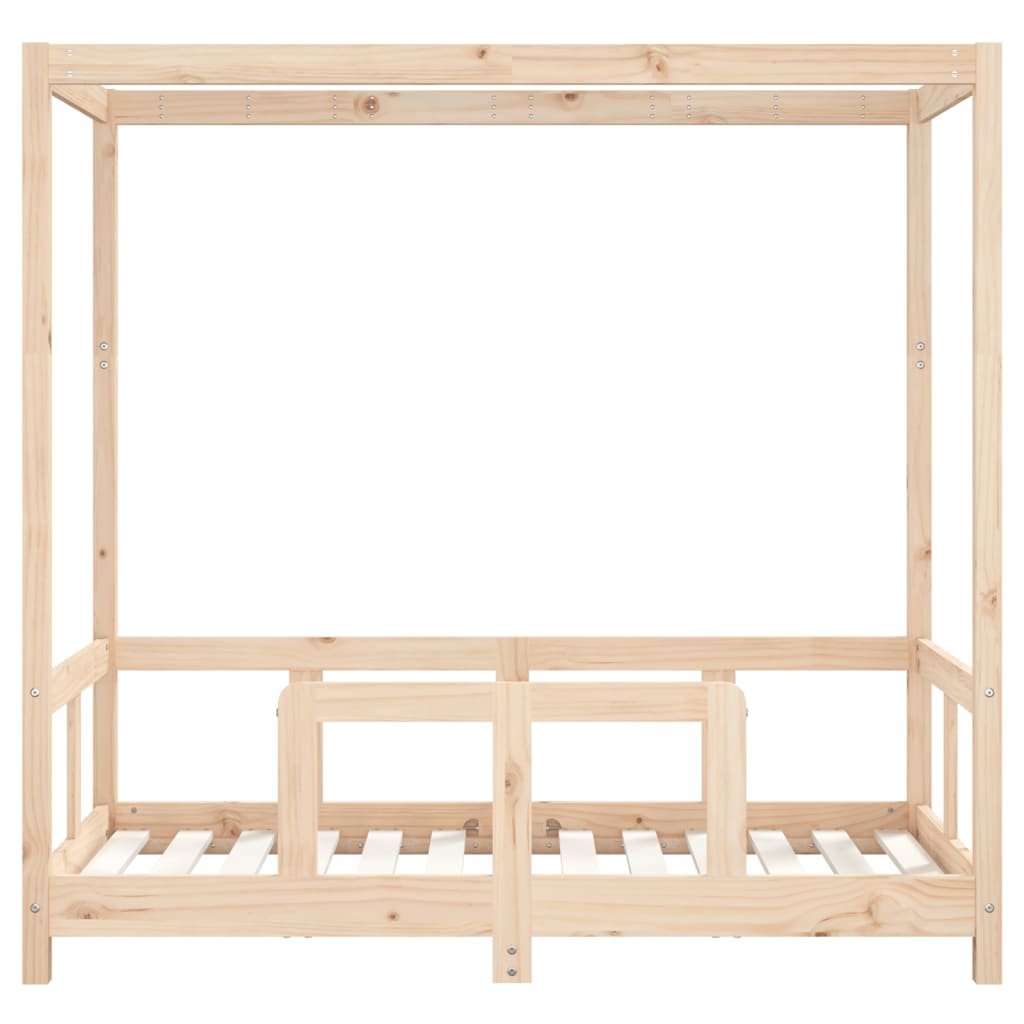 Estrutura de cama infantil 70x140 cm pinho maciço