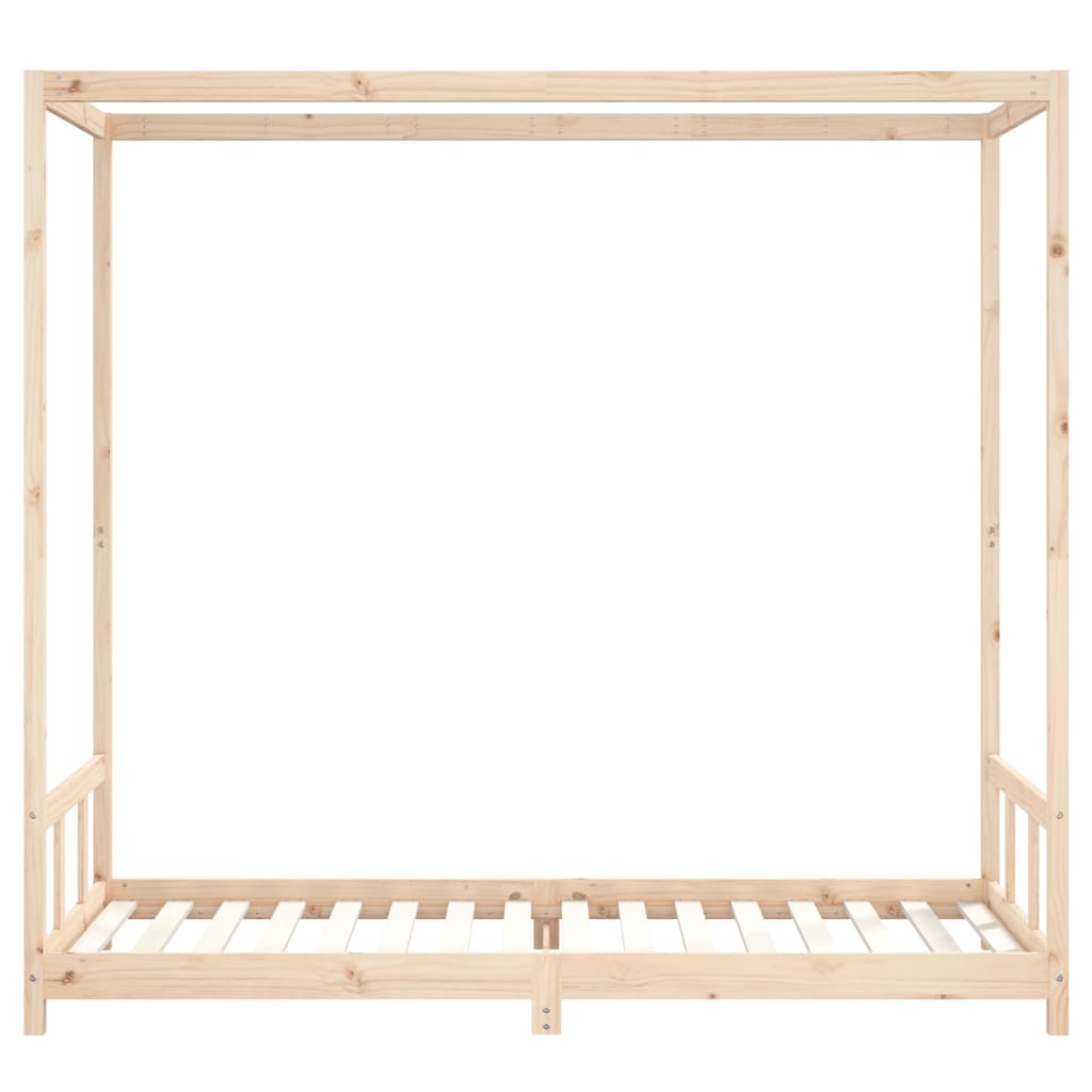 Estrutura de cama infantil 90x200 cm pinho maciço