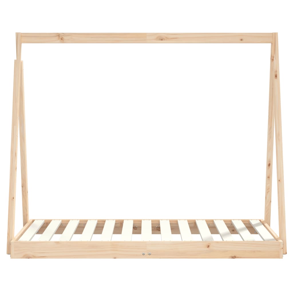Estrutura de cama infantil 70x140 cm pinho maciço