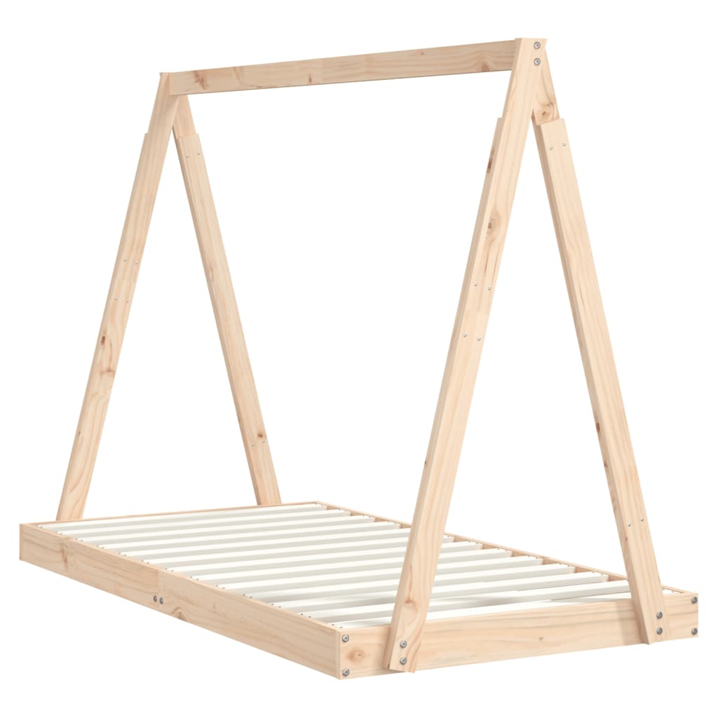 Estrutura de cama infantil 80x160 cm pinho maciço