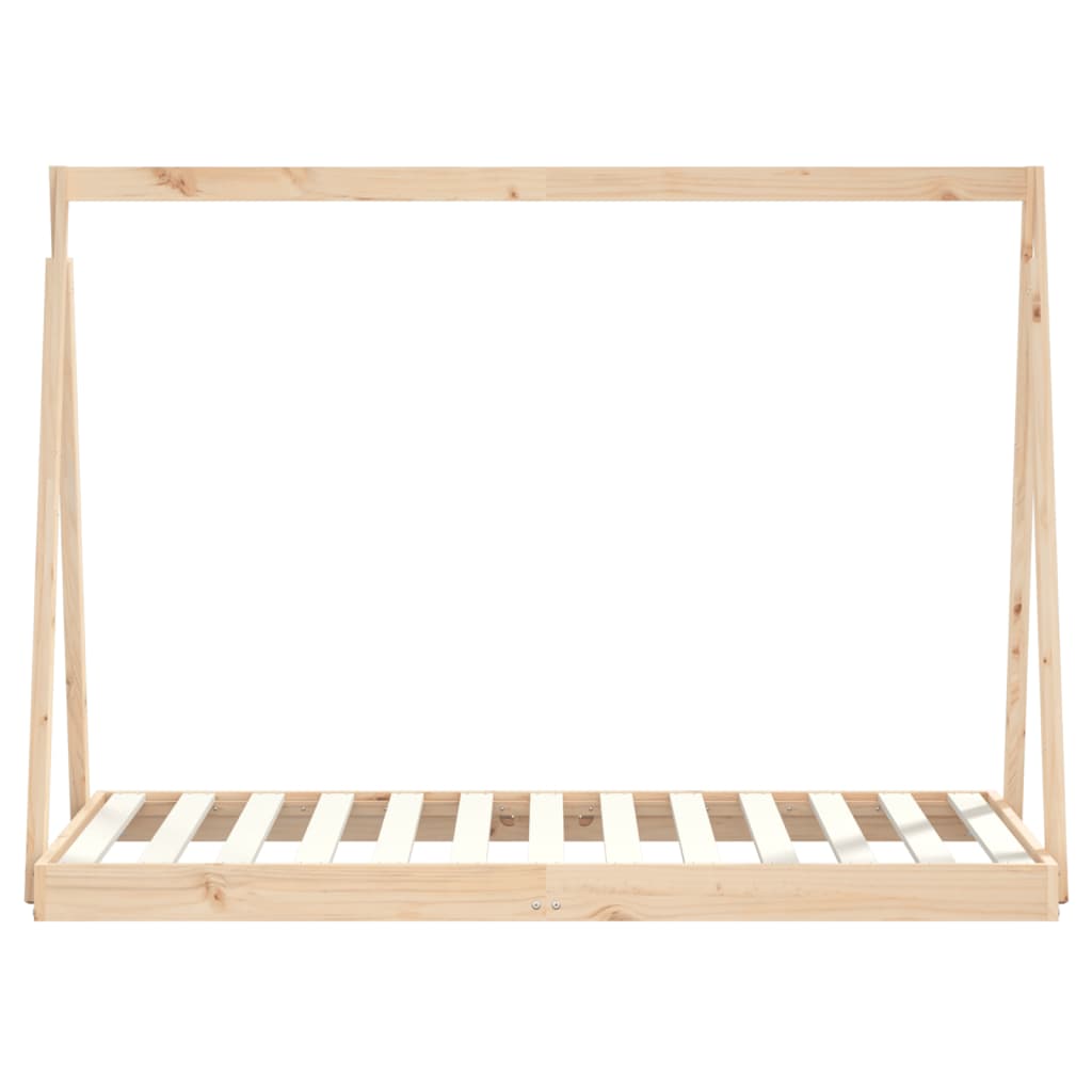 Estrutura de cama infantil 80x160 cm pinho maciço