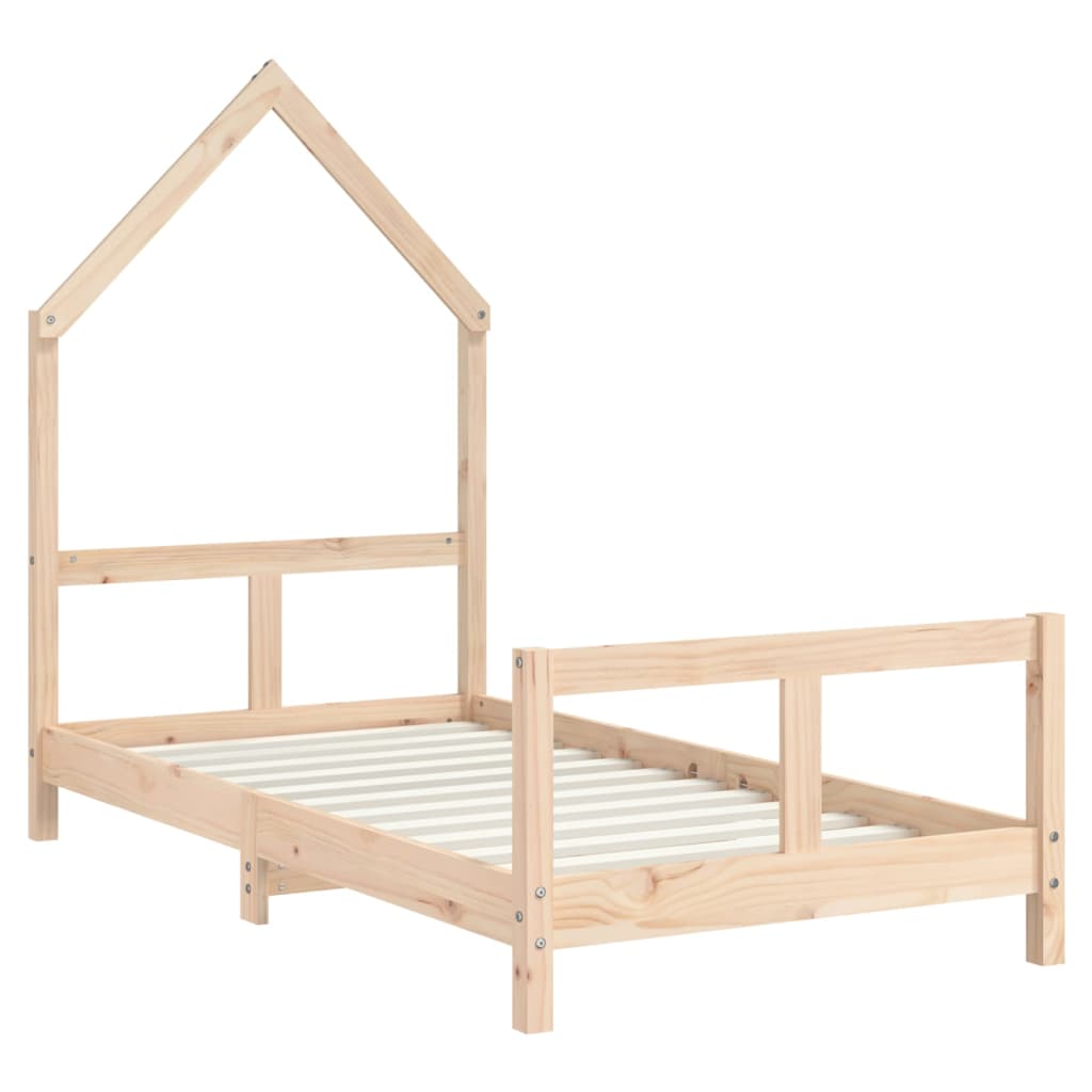 Estrutura de cama infantil 80x160 cm pinho maciço