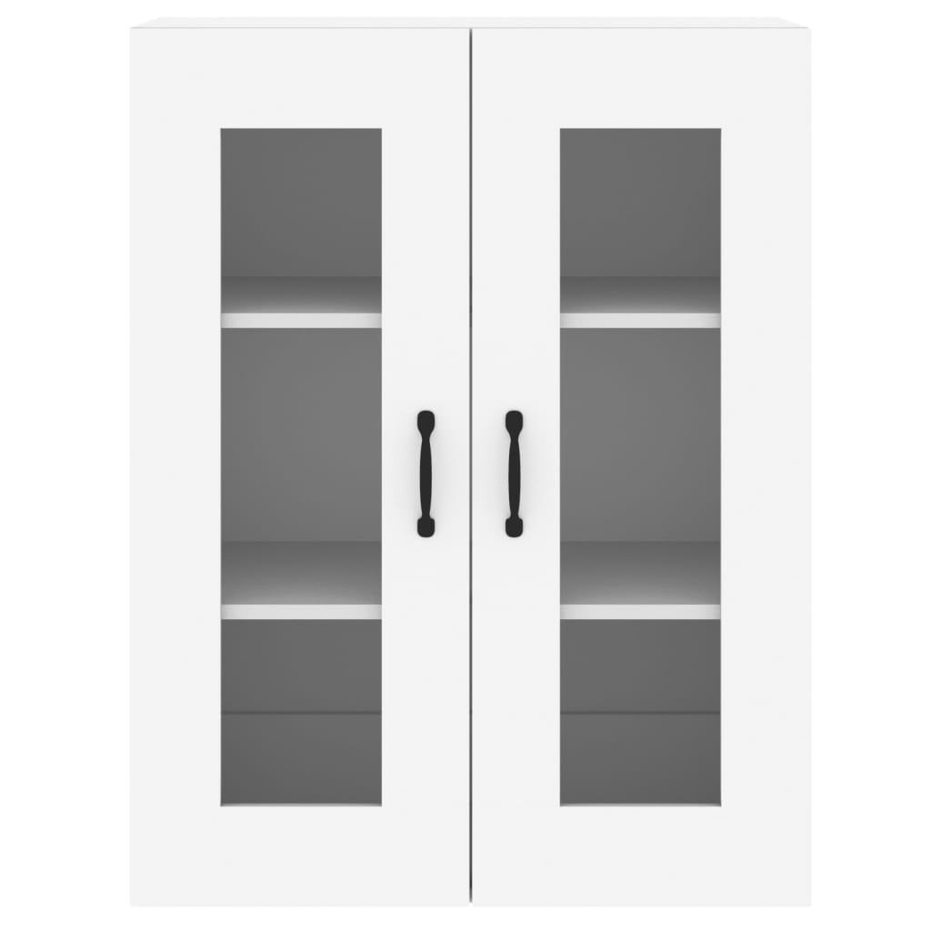 Móveis de parede 2 pcs derivados de madeira branco