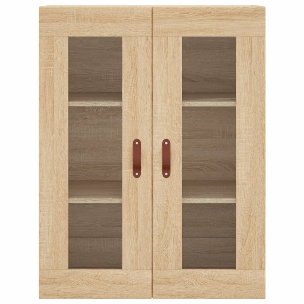 Móveis de parede 2 pcs derivados de madeira carvalho sonoma