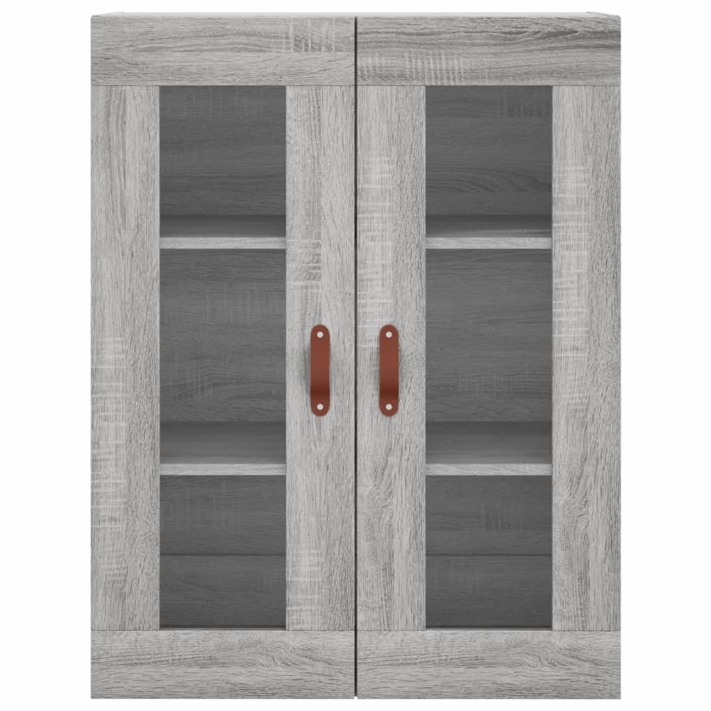 Móveis de parede 2 pcs derivados de madeira cinzento sonoma